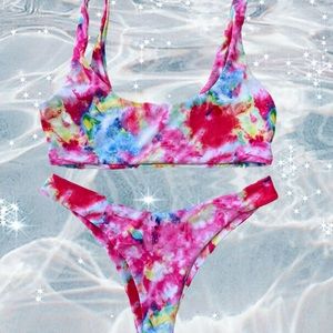 🌈NWOT TIE DYE BIKINI🌈
